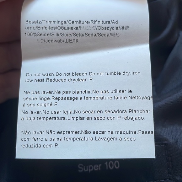 Hugo boss black baker jazz tuxedo suit jacket 38/s - Picture 10 of 10